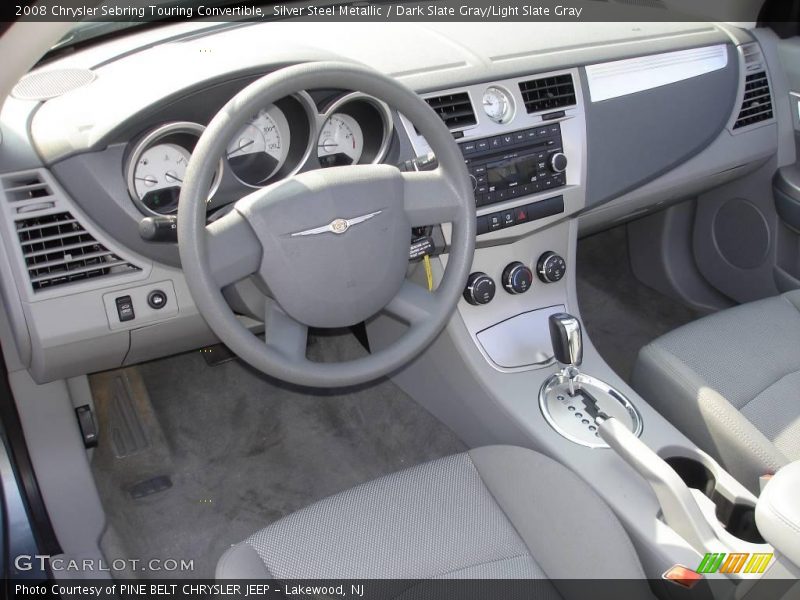 Silver Steel Metallic / Dark Slate Gray/Light Slate Gray 2008 Chrysler Sebring Touring Convertible
