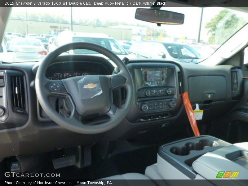 Deep Ruby Metallic / Dark Ash/Jet Black 2015 Chevrolet Silverado 1500 WT Double Cab
