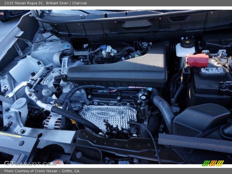 Brilliant Silver / Charcoal 2015 Nissan Rogue SV
