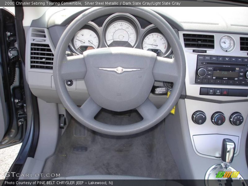 Silver Steel Metallic / Dark Slate Gray/Light Slate Gray 2008 Chrysler Sebring Touring Convertible