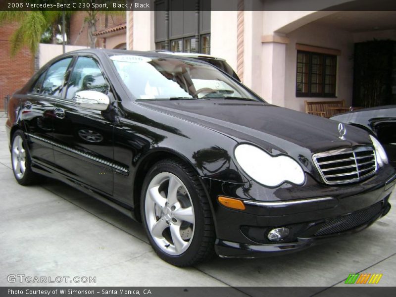 Black / Black 2006 Mercedes-Benz C 230 Sport