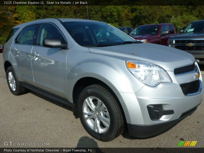 Silver Ice Metallic / Jet Black 2015 Chevrolet Equinox LS