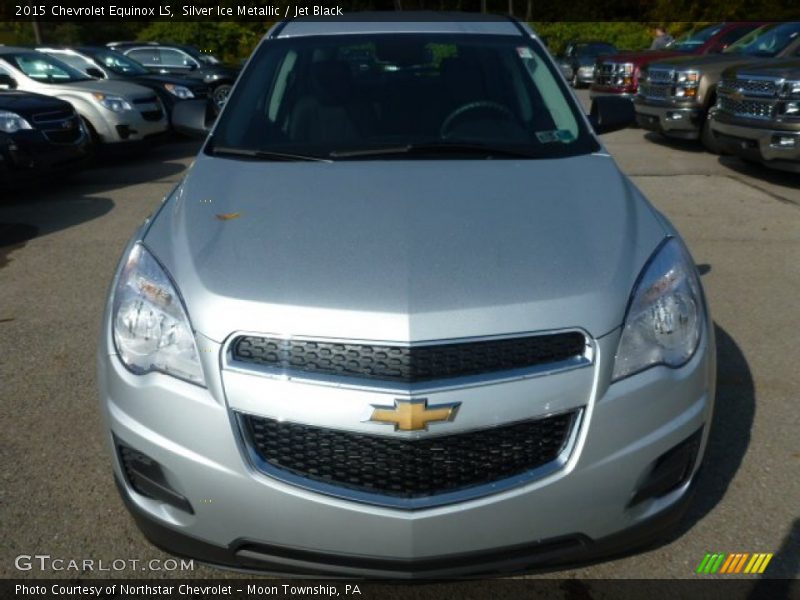 Silver Ice Metallic / Jet Black 2015 Chevrolet Equinox LS