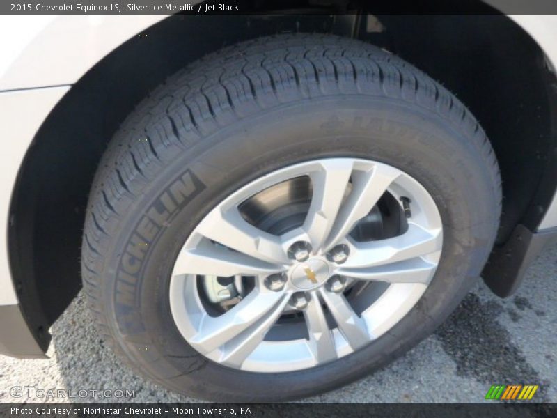 Silver Ice Metallic / Jet Black 2015 Chevrolet Equinox LS