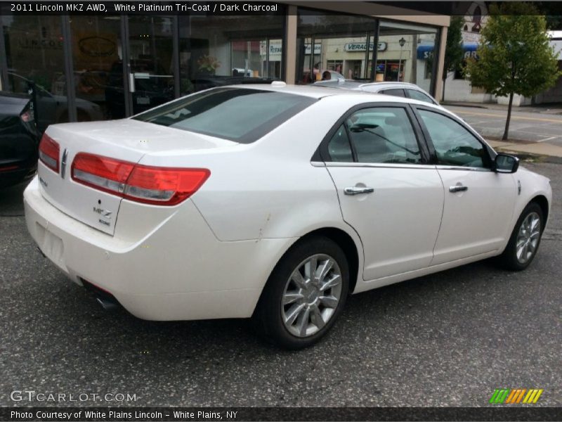 White Platinum Tri-Coat / Dark Charcoal 2011 Lincoln MKZ AWD