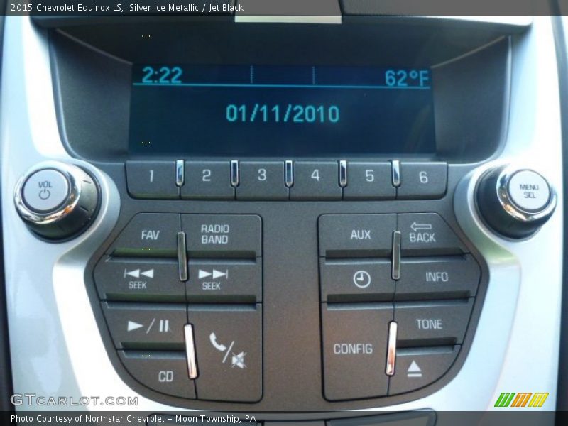 Silver Ice Metallic / Jet Black 2015 Chevrolet Equinox LS