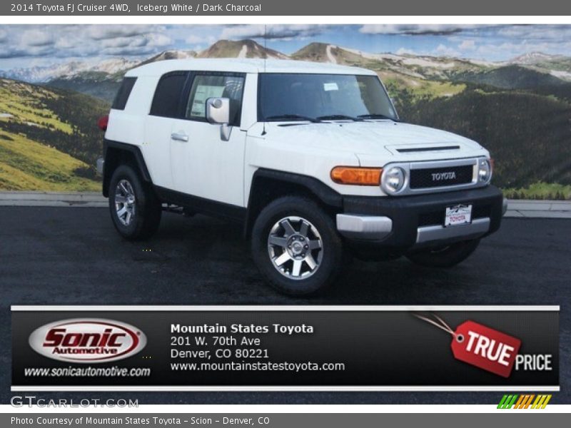 Iceberg White / Dark Charcoal 2014 Toyota FJ Cruiser 4WD