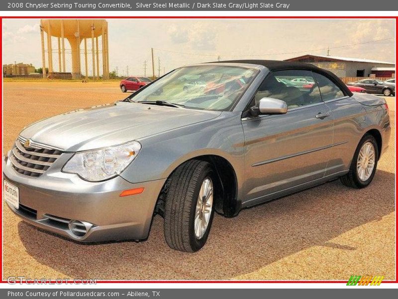 Silver Steel Metallic / Dark Slate Gray/Light Slate Gray 2008 Chrysler Sebring Touring Convertible