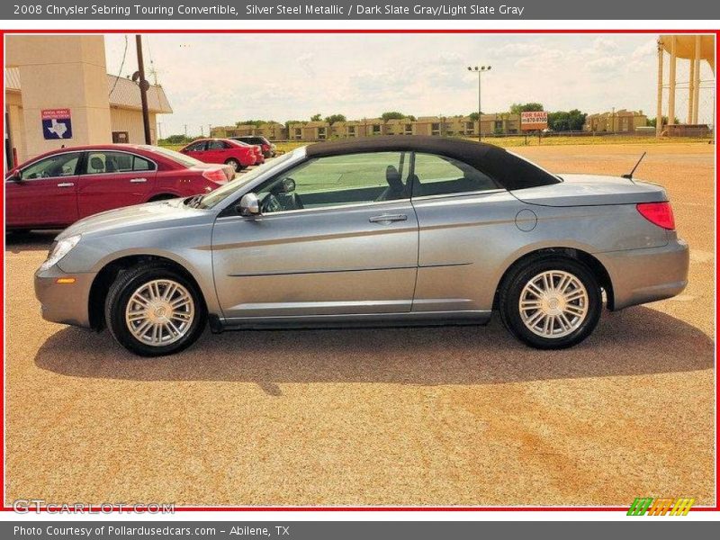 Silver Steel Metallic / Dark Slate Gray/Light Slate Gray 2008 Chrysler Sebring Touring Convertible
