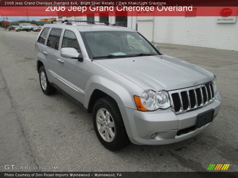 Bright Silver Metallic / Dark Khaki/Light Graystone 2008 Jeep Grand Cherokee Overland 4x4