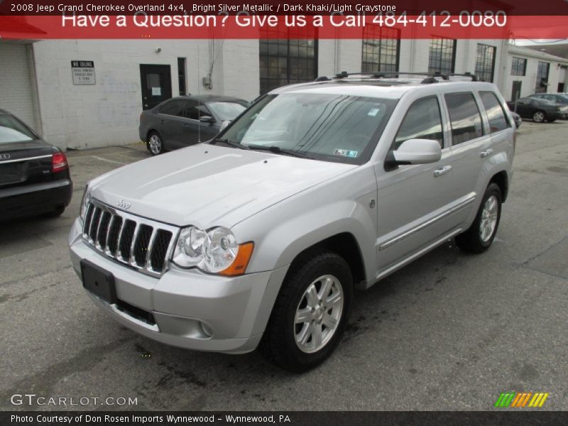 Bright Silver Metallic / Dark Khaki/Light Graystone 2008 Jeep Grand Cherokee Overland 4x4