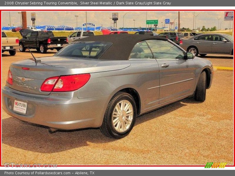 Silver Steel Metallic / Dark Slate Gray/Light Slate Gray 2008 Chrysler Sebring Touring Convertible