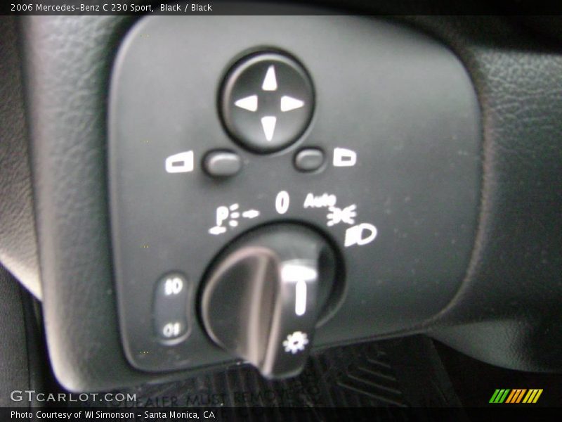 Black / Black 2006 Mercedes-Benz C 230 Sport