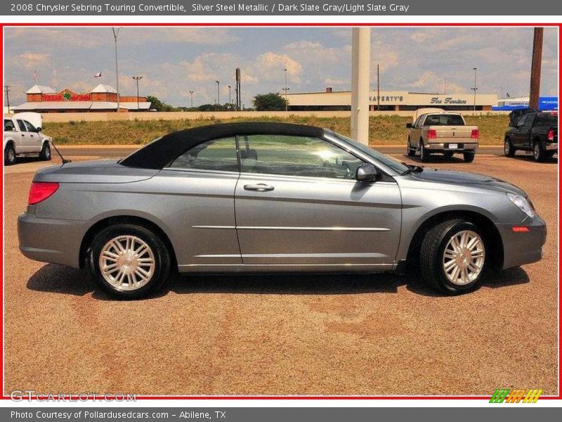 Silver Steel Metallic / Dark Slate Gray/Light Slate Gray 2008 Chrysler Sebring Touring Convertible