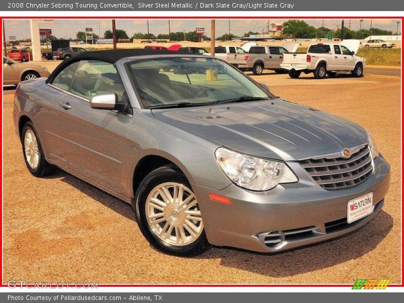 Silver Steel Metallic / Dark Slate Gray/Light Slate Gray 2008 Chrysler Sebring Touring Convertible