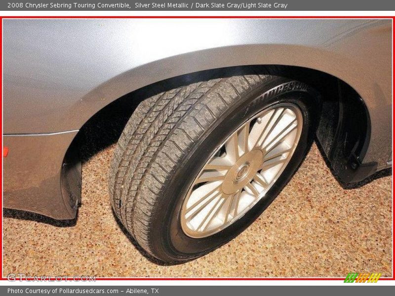Silver Steel Metallic / Dark Slate Gray/Light Slate Gray 2008 Chrysler Sebring Touring Convertible