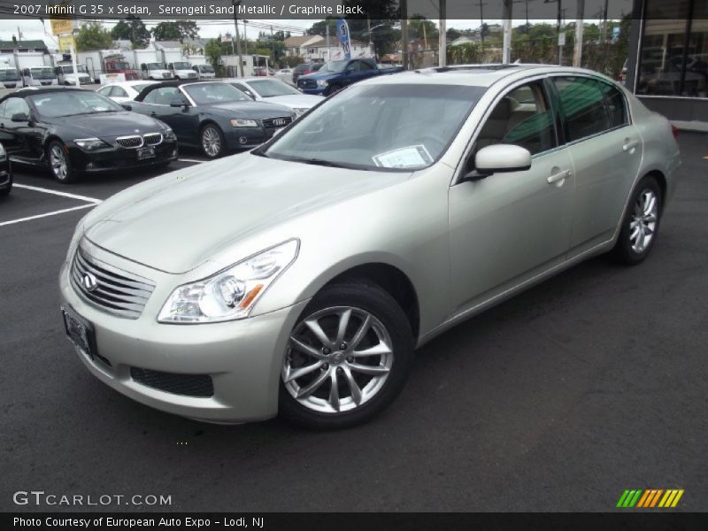 Serengeti Sand Metallic / Graphite Black 2007 Infiniti G 35 x Sedan