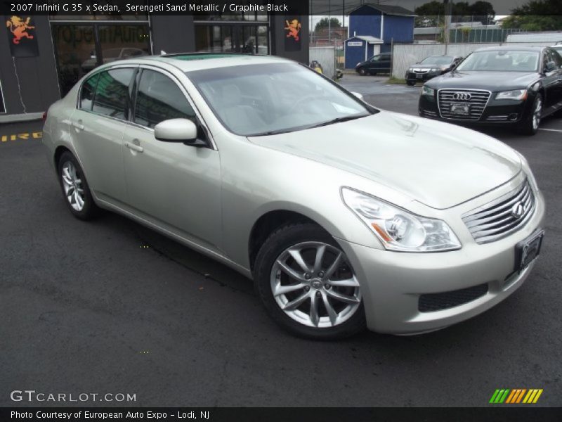 Serengeti Sand Metallic / Graphite Black 2007 Infiniti G 35 x Sedan