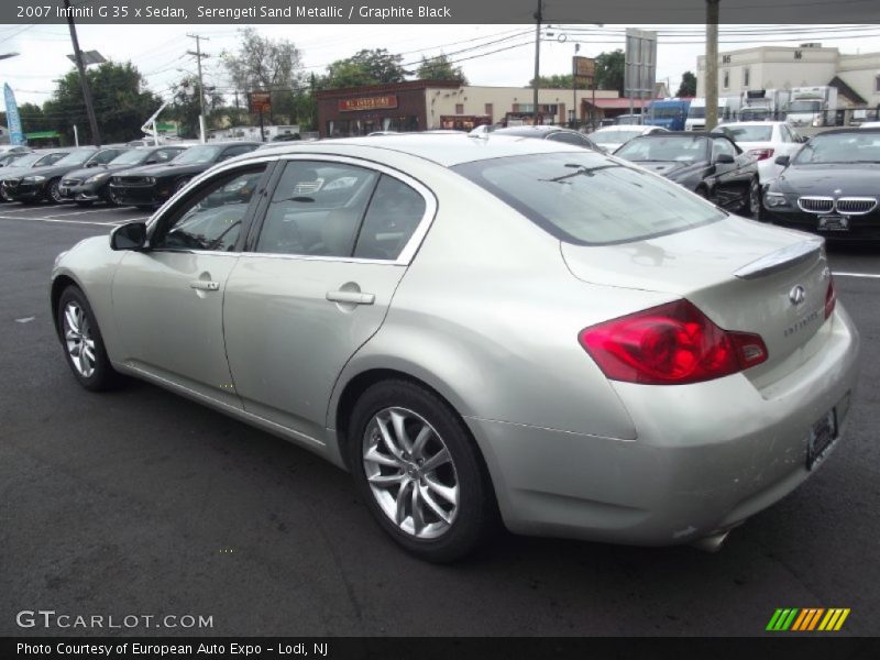 Serengeti Sand Metallic / Graphite Black 2007 Infiniti G 35 x Sedan