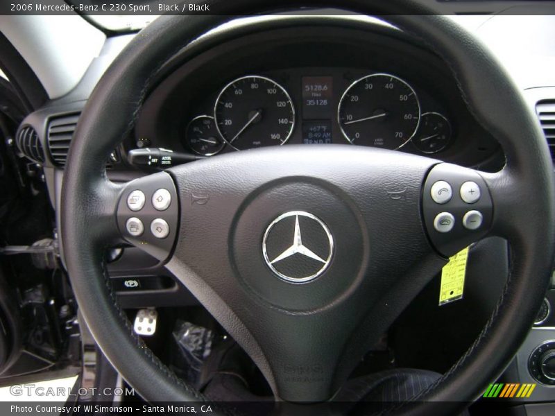 Black / Black 2006 Mercedes-Benz C 230 Sport