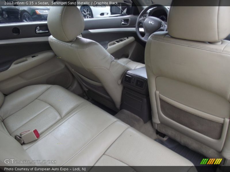 Serengeti Sand Metallic / Graphite Black 2007 Infiniti G 35 x Sedan