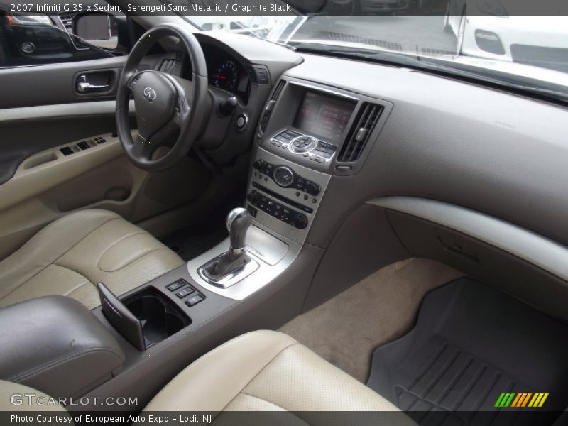 Serengeti Sand Metallic / Graphite Black 2007 Infiniti G 35 x Sedan