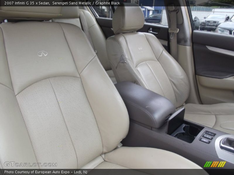 Serengeti Sand Metallic / Graphite Black 2007 Infiniti G 35 x Sedan