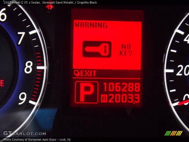 Serengeti Sand Metallic / Graphite Black 2007 Infiniti G 35 x Sedan