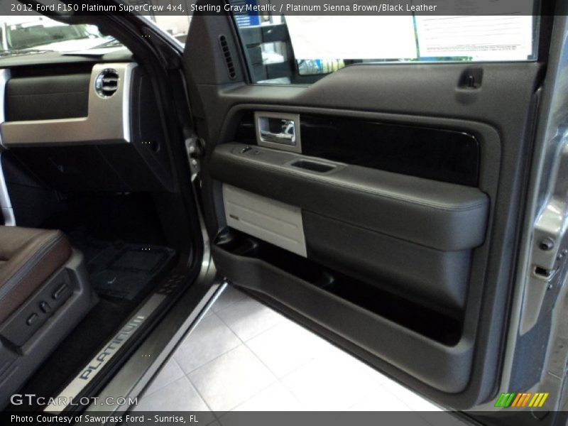 Sterling Gray Metallic / Platinum Sienna Brown/Black Leather 2012 Ford F150 Platinum SuperCrew 4x4