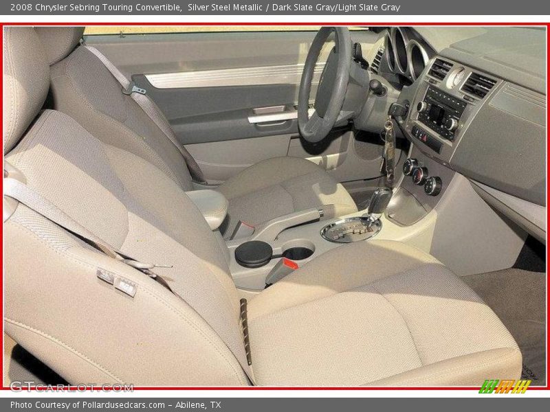 Silver Steel Metallic / Dark Slate Gray/Light Slate Gray 2008 Chrysler Sebring Touring Convertible