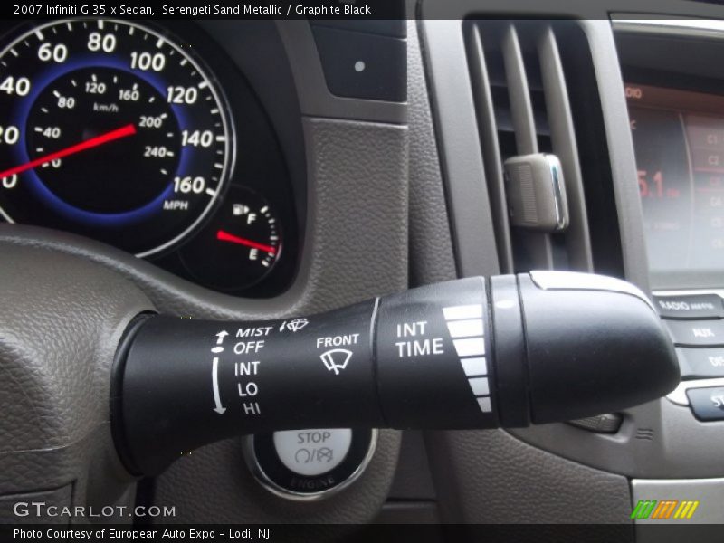 Serengeti Sand Metallic / Graphite Black 2007 Infiniti G 35 x Sedan