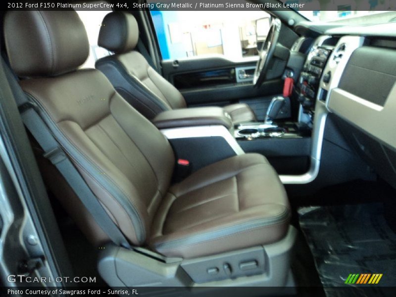 Sterling Gray Metallic / Platinum Sienna Brown/Black Leather 2012 Ford F150 Platinum SuperCrew 4x4