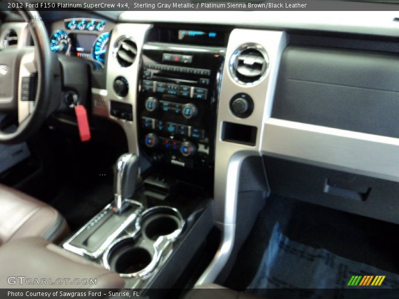 Sterling Gray Metallic / Platinum Sienna Brown/Black Leather 2012 Ford F150 Platinum SuperCrew 4x4