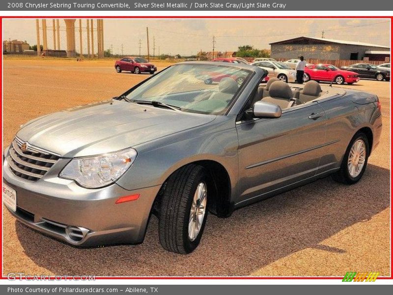 Silver Steel Metallic / Dark Slate Gray/Light Slate Gray 2008 Chrysler Sebring Touring Convertible