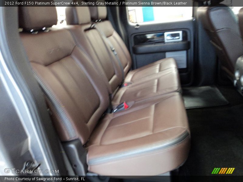 Sterling Gray Metallic / Platinum Sienna Brown/Black Leather 2012 Ford F150 Platinum SuperCrew 4x4