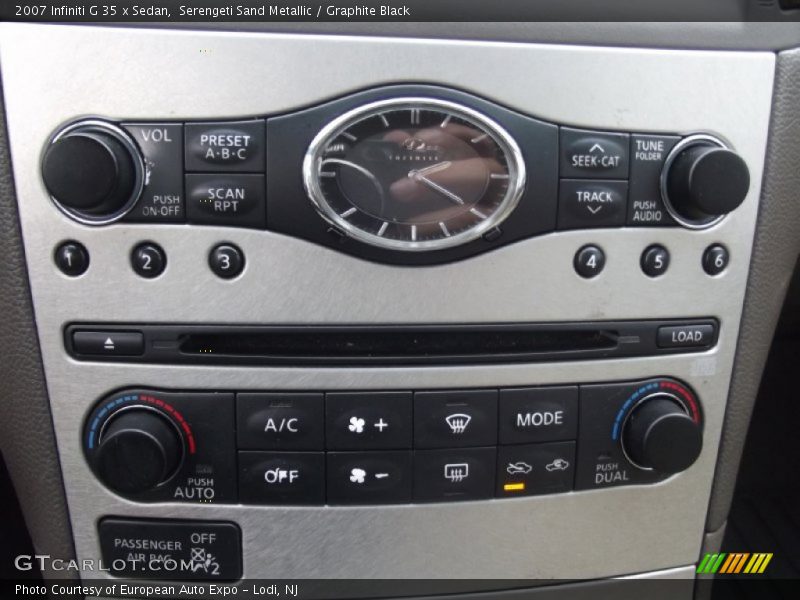 Serengeti Sand Metallic / Graphite Black 2007 Infiniti G 35 x Sedan