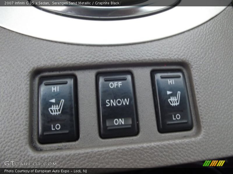 Serengeti Sand Metallic / Graphite Black 2007 Infiniti G 35 x Sedan
