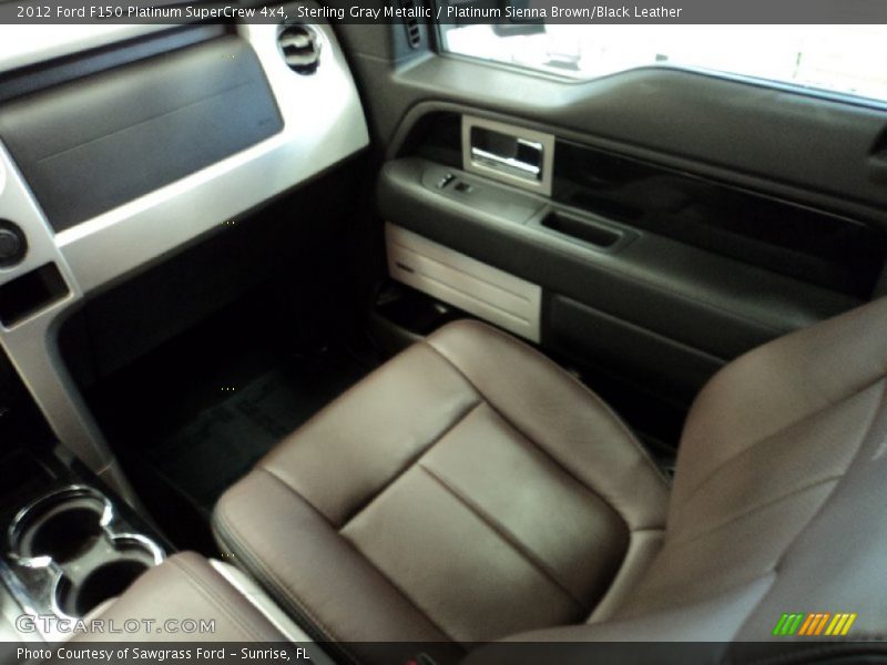 Sterling Gray Metallic / Platinum Sienna Brown/Black Leather 2012 Ford F150 Platinum SuperCrew 4x4