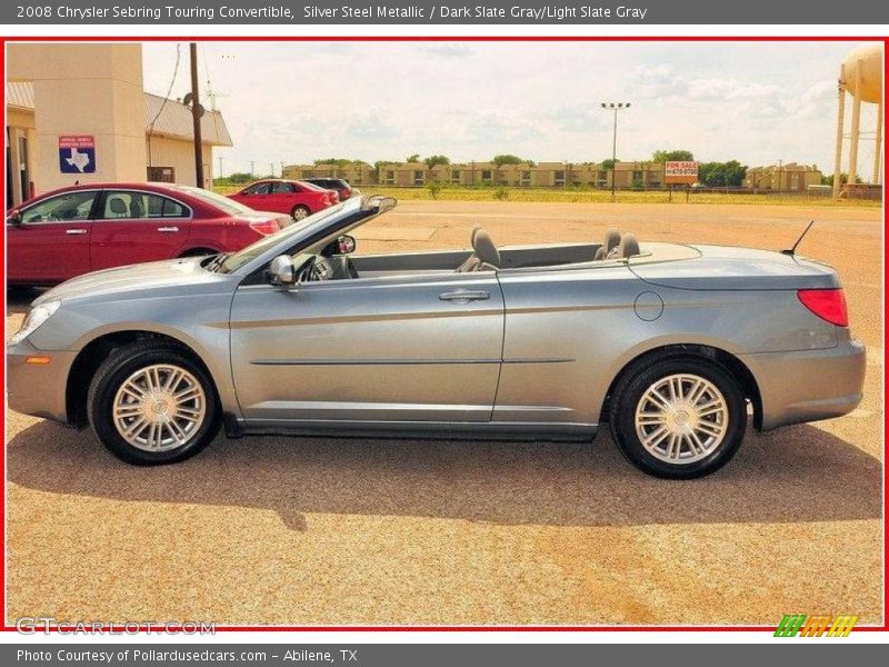 Silver Steel Metallic / Dark Slate Gray/Light Slate Gray 2008 Chrysler Sebring Touring Convertible