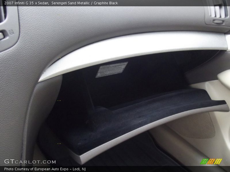 Serengeti Sand Metallic / Graphite Black 2007 Infiniti G 35 x Sedan