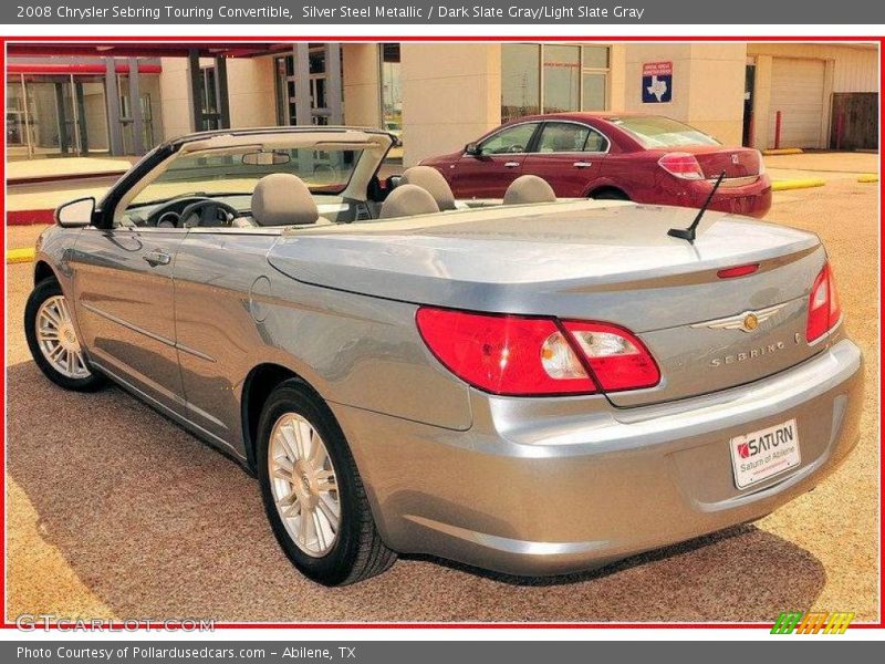 Silver Steel Metallic / Dark Slate Gray/Light Slate Gray 2008 Chrysler Sebring Touring Convertible