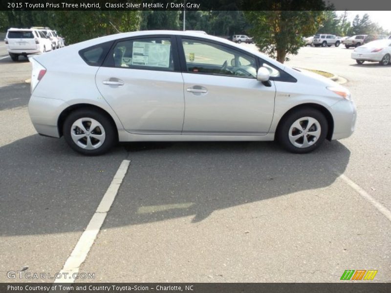 Classic Silver Metallic / Dark Gray 2015 Toyota Prius Three Hybrid