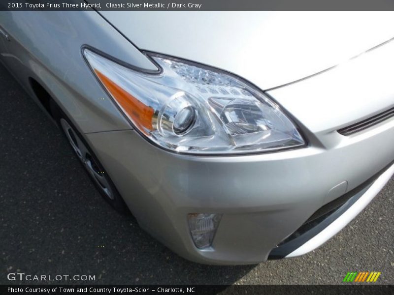 Classic Silver Metallic / Dark Gray 2015 Toyota Prius Three Hybrid