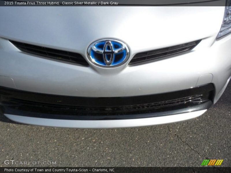 Classic Silver Metallic / Dark Gray 2015 Toyota Prius Three Hybrid