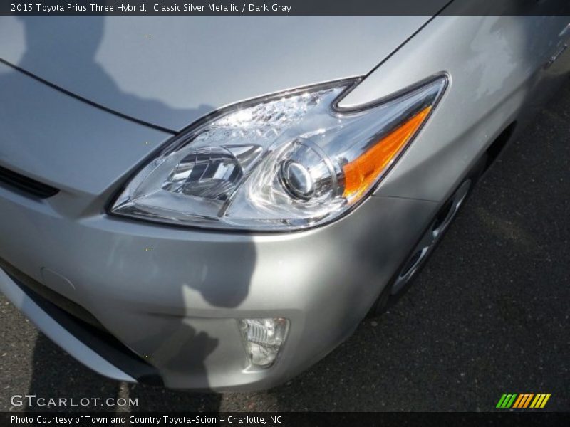 Classic Silver Metallic / Dark Gray 2015 Toyota Prius Three Hybrid