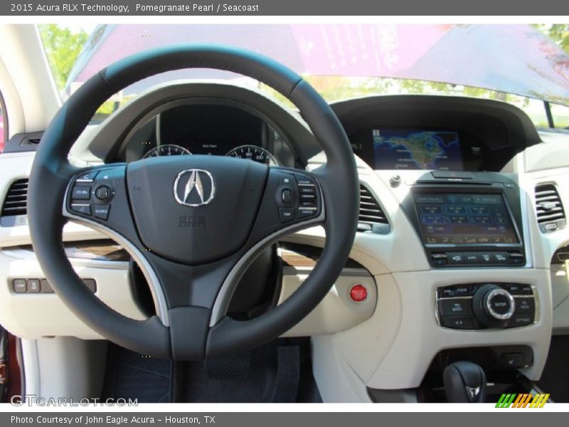 Pomegranate Pearl / Seacoast 2015 Acura RLX Technology