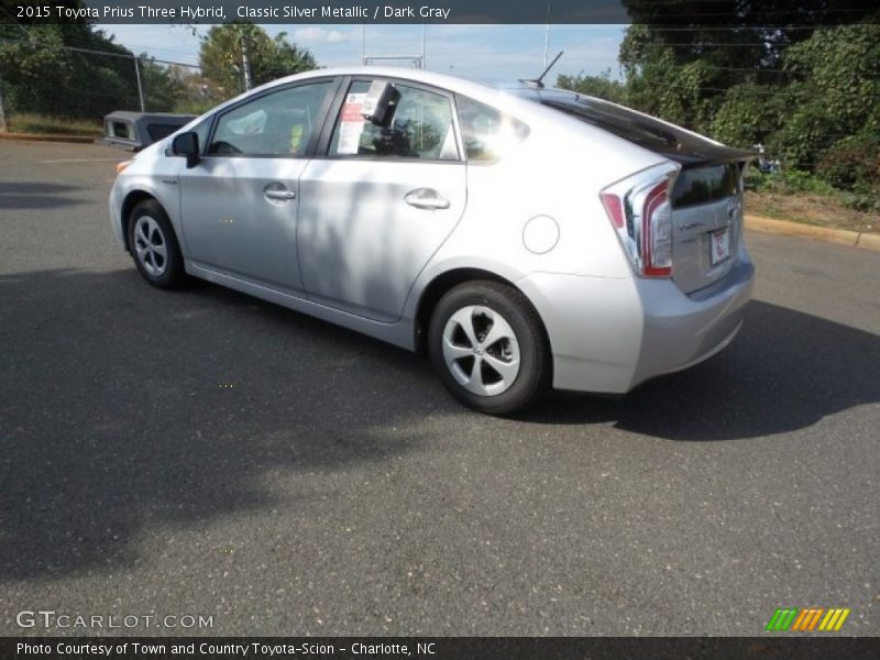 Classic Silver Metallic / Dark Gray 2015 Toyota Prius Three Hybrid