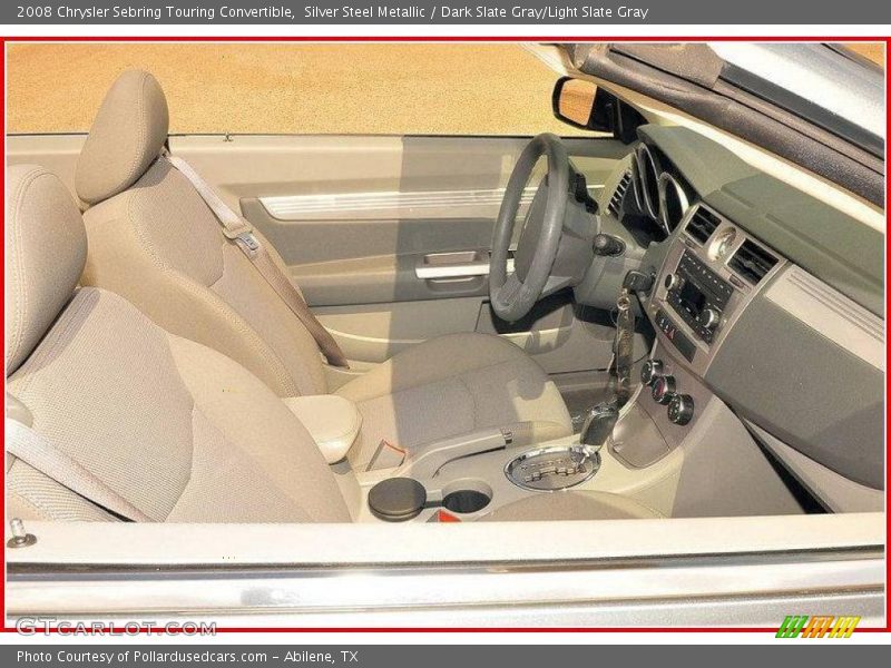 Silver Steel Metallic / Dark Slate Gray/Light Slate Gray 2008 Chrysler Sebring Touring Convertible