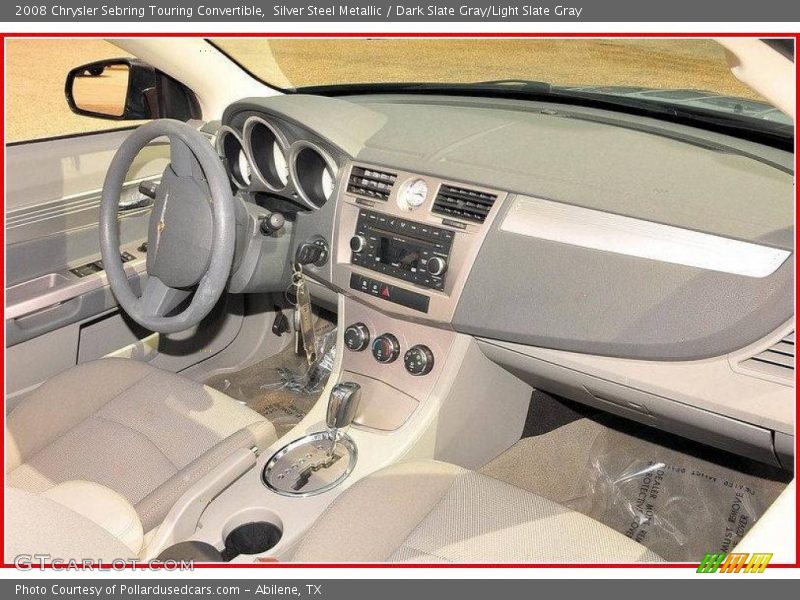 Silver Steel Metallic / Dark Slate Gray/Light Slate Gray 2008 Chrysler Sebring Touring Convertible