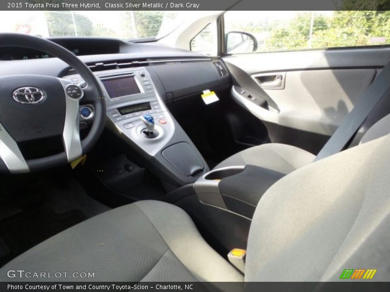 Classic Silver Metallic / Dark Gray 2015 Toyota Prius Three Hybrid